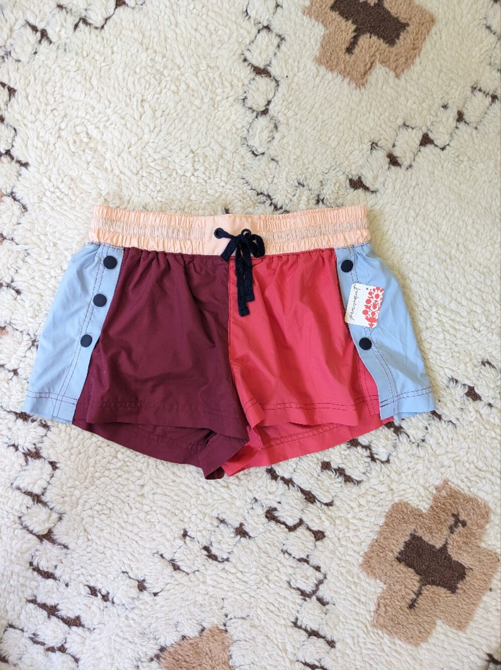 NWT Free People FP Movement Invigorate Color Block Shorts - Picture 1 of 3